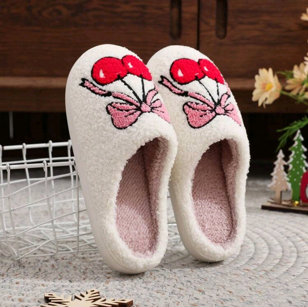 Bow Berry Slippers