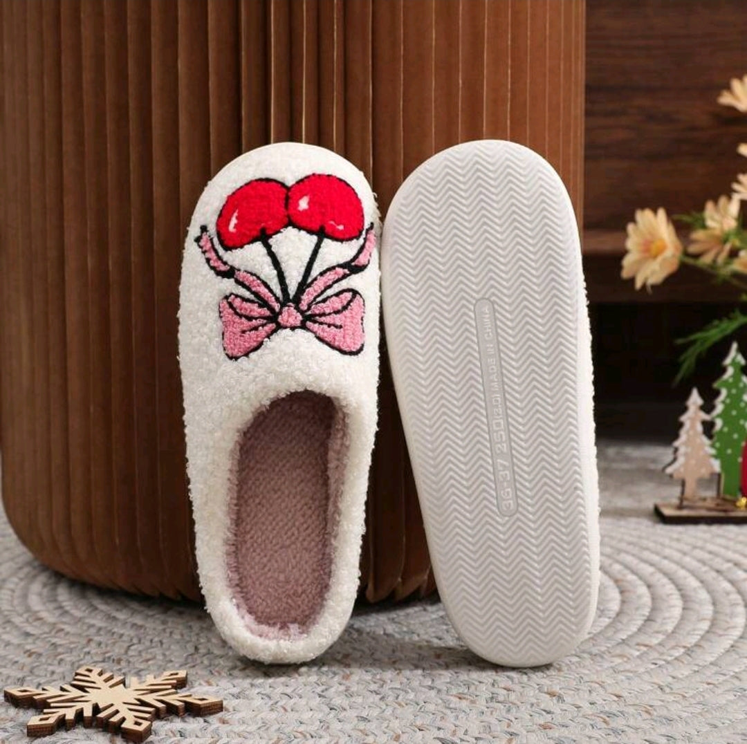 Bow Berry Slippers