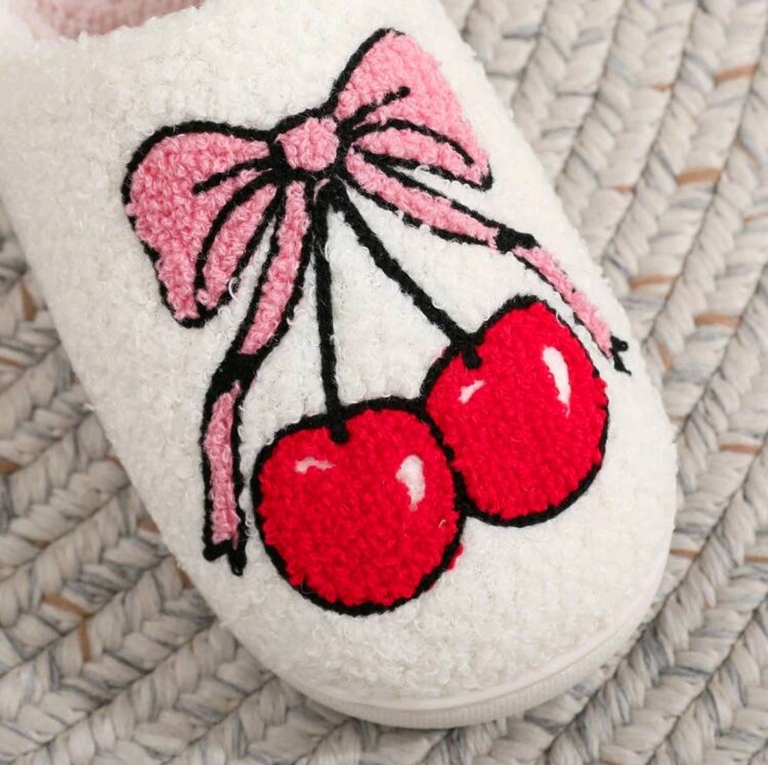 Bow Berry Slippers