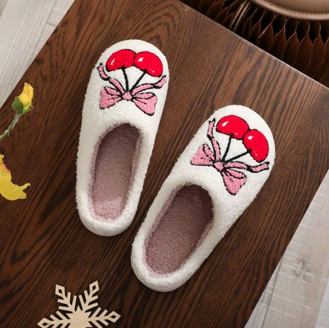 Bow Berry Slippers