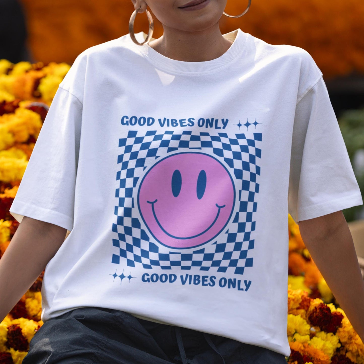 Good Vibes Only T-Shirt, Positive Tee, Retro Graphic Shirt, Summer Fashion, Gifts for Friends, Chill Vibes Apparel