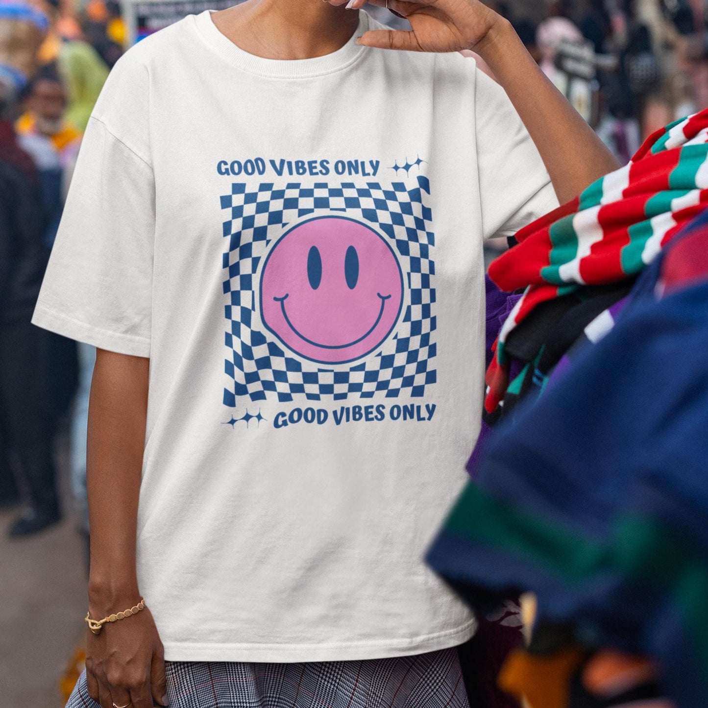 Good Vibes Only T-Shirt, Positive Tee, Retro Graphic Shirt, Summer Fashion, Gifts for Friends, Chill Vibes Apparel