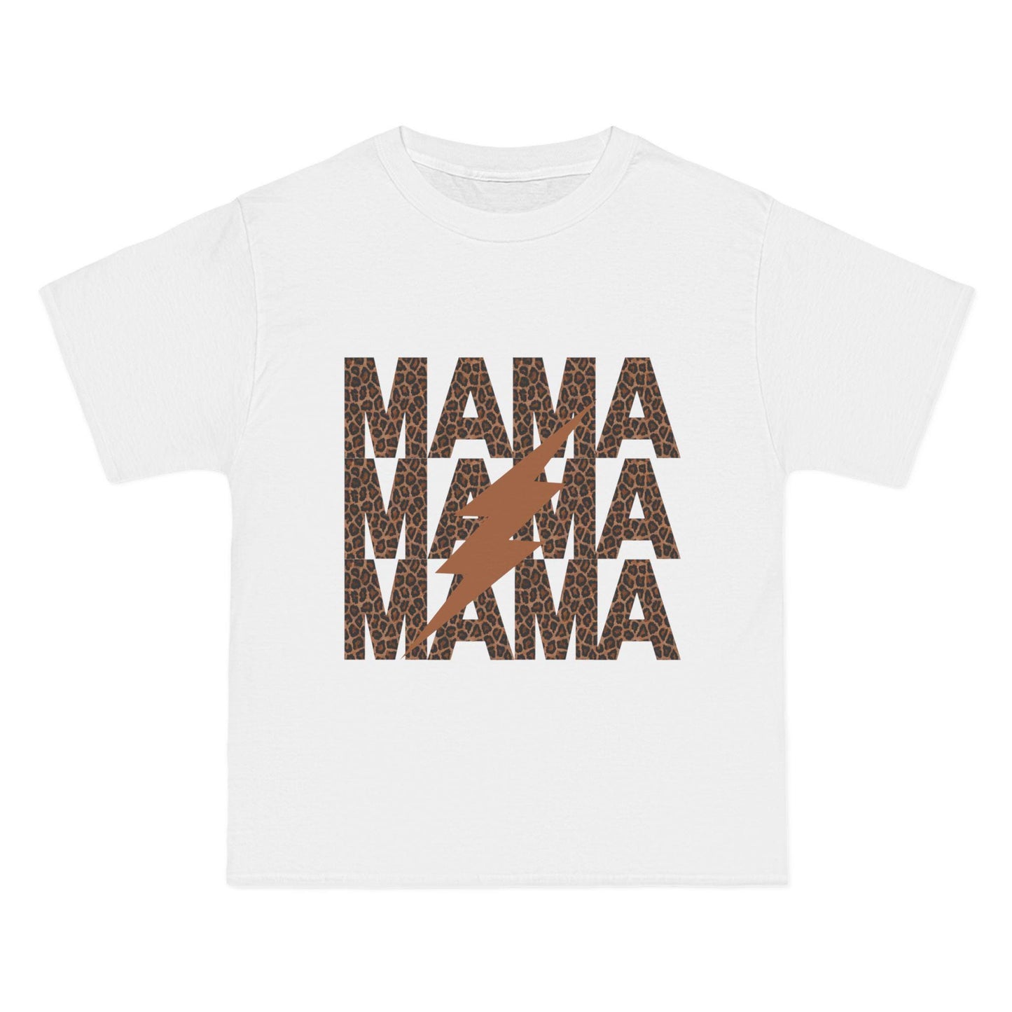 Leopard Print 'Mama' T-Shirt - Stylish & Comfortable Short Sleeve Tee for Moms