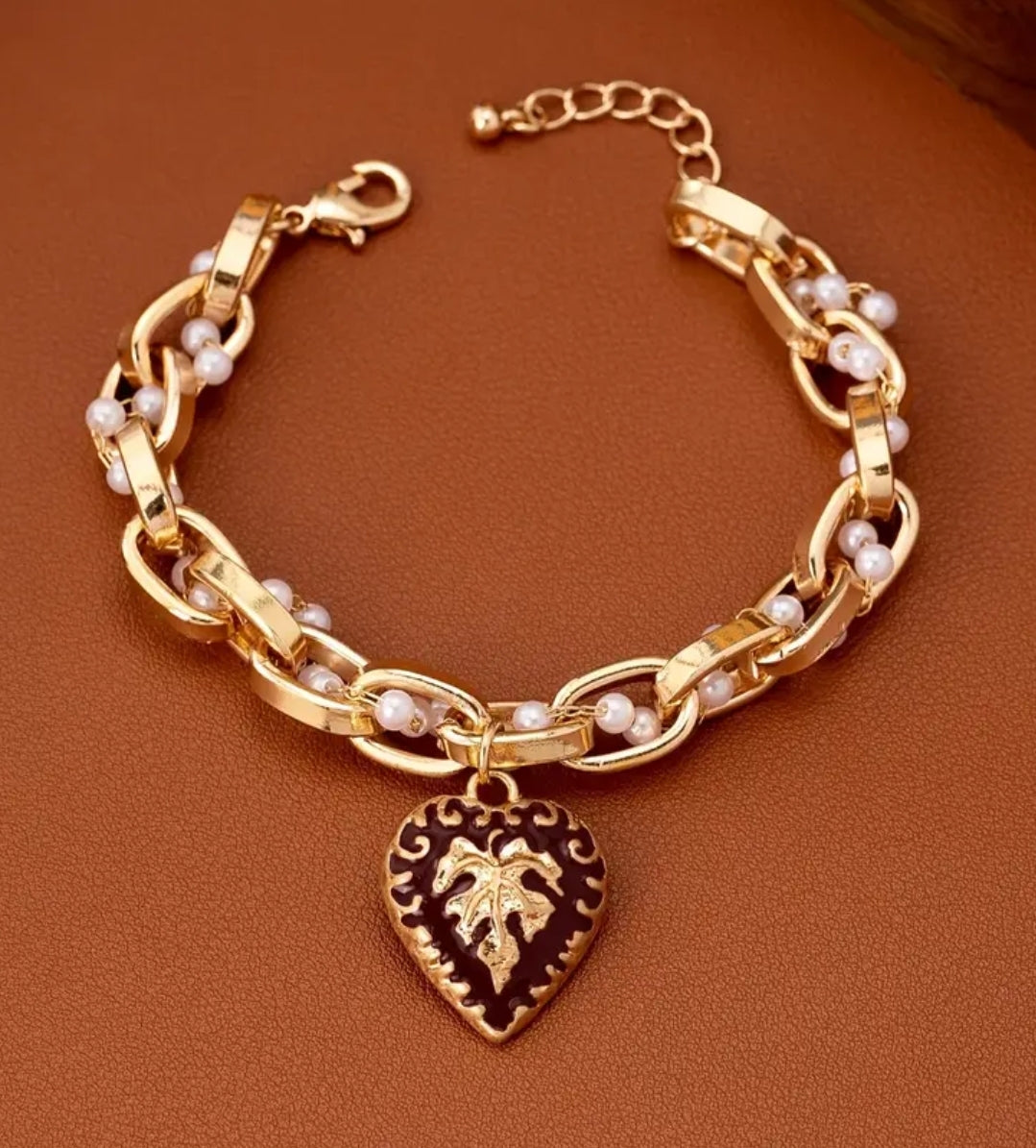 Pendant Gold Heart Bracelet