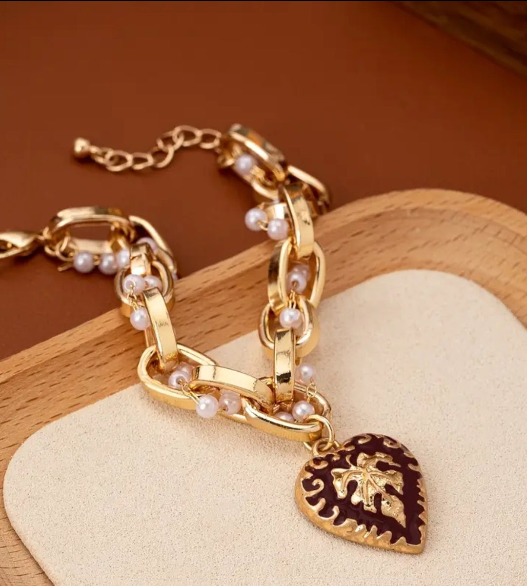 Pendant Gold Heart Bracelet