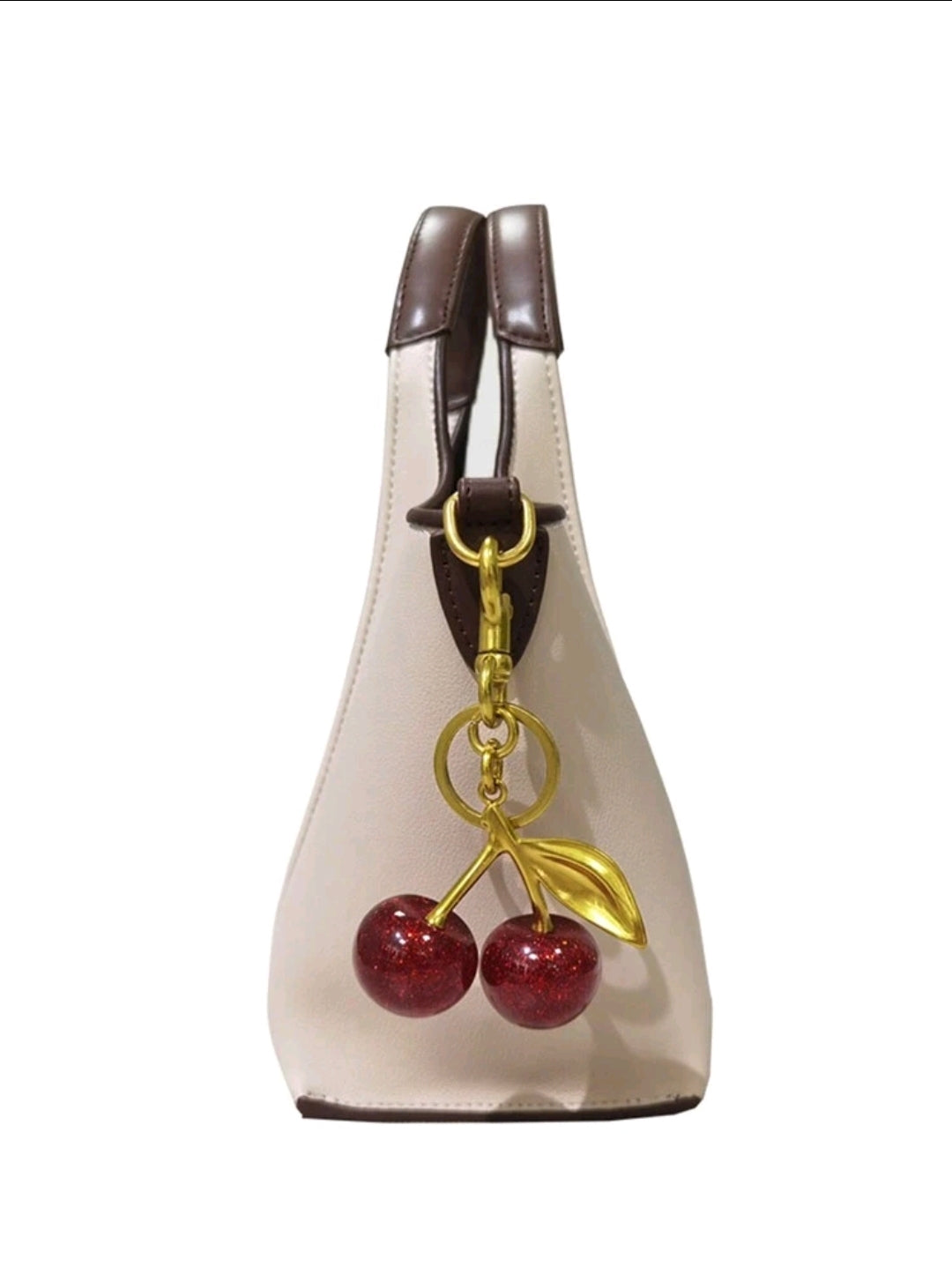 Cherry Pendant, Large Cherry Shaped Crystal Pendant, Cherry Crystal Fashion Keychain, Backpack Accessories Valentines